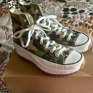 Camo Converse sneakers